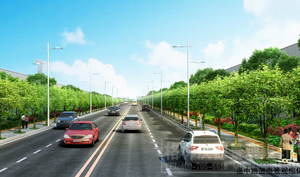 榔梨工业园道路景观设计
